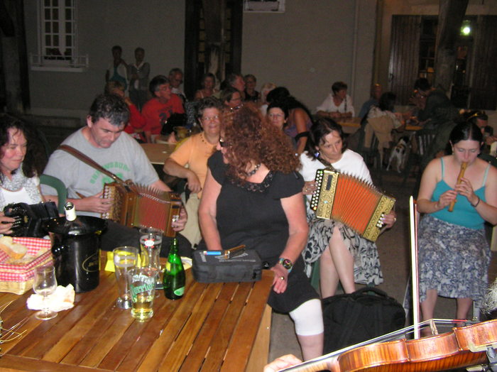 <p>Another view of the evening music session</p>