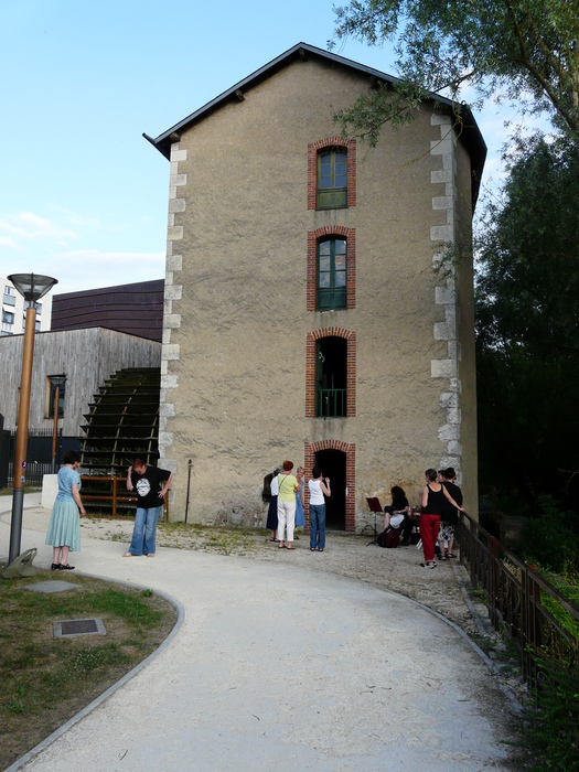 <p>The view of the mill as you approach it. This wonderful edifice is the headquarters of Notre Berry, with the original machinery on the ground floor (as well as loo and kitchen), space for feasting and dancing on 1st floor, and storage for their costumes on top floor. They have it rent free from the local council but have to pay for its upkeep.</p>