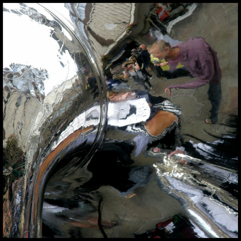 <p>Reflections in Dave's Sousaphone</p>