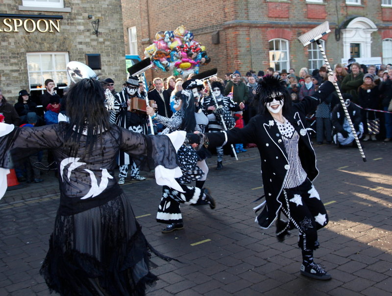 <p>Whittlesea Straw Bear 2012 in the Market Place - More wardrobe malfunction<br>
<i>Photo by David Muscroft</i></p>