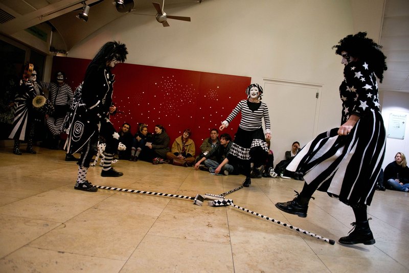 <p>Holly, Sarah and Helen in the Old Broom Dance</p>