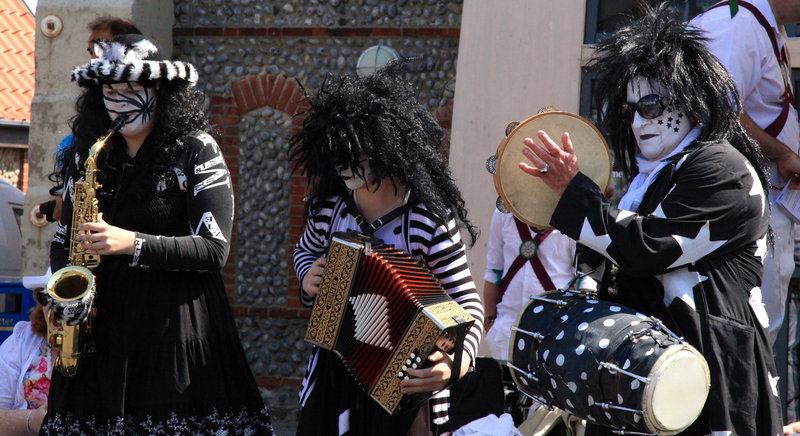 <p>The Band for the Lobster Potties weekend: Kathryn, Kai and Chris (photo: Marc Peirson)</p>